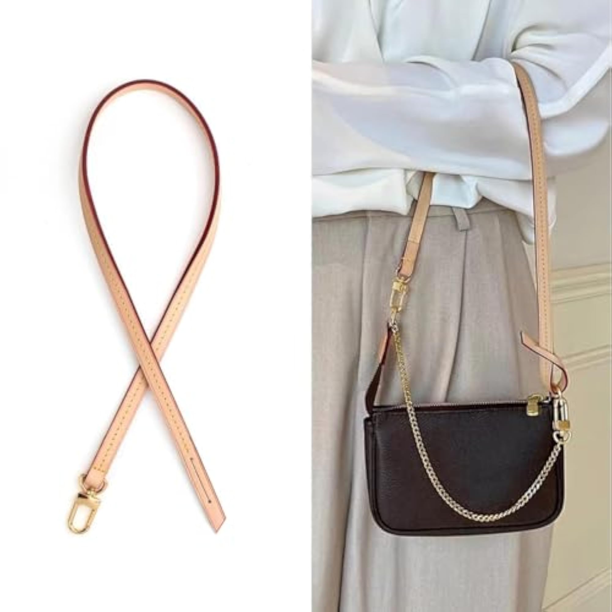 Single Button Straps, 0.37 Wide, 23.5 Length
